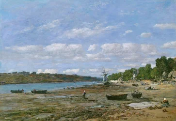 La plage à marée basse, 1879